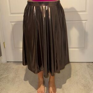 Torrid Shimmering Bronze Midi Skirt